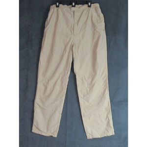 Vintage Perry Ellis Active Pants Mens XL Tan Track Windbreaker Lightweight Y2K